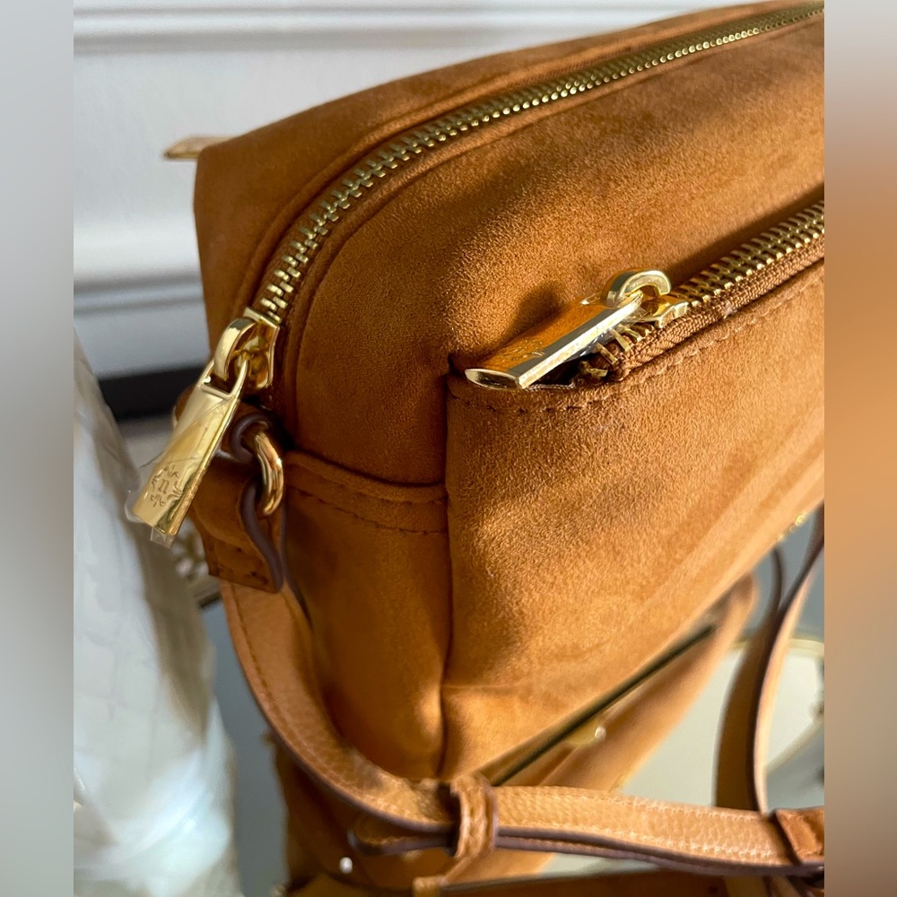 Tan Leather Crossbody Bag - Picture 9 of 9